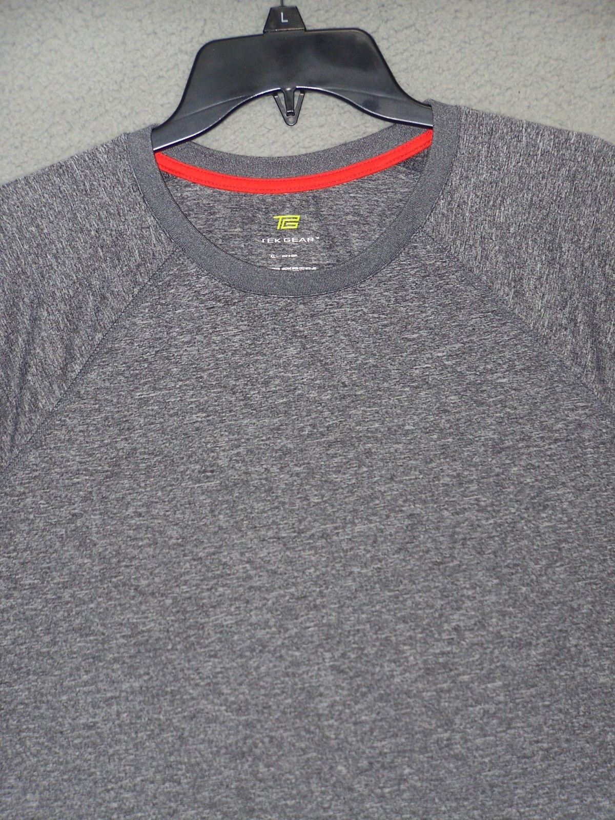 TEK GEAR Shirt Adult Extra Large Gray Athletic Outdoor Sports Short Sleeves Mens gallery