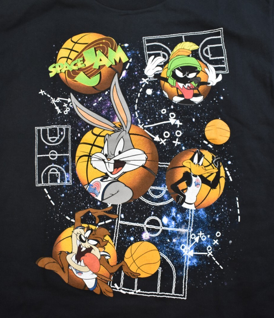 Space Jam Mens Looney Tunes Basketball Cartoon Bugs Bunny, Taz Shirt New XL gallery