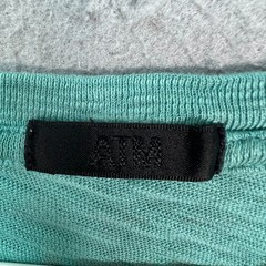 ATM Lightweight Womens Size Large Cotton Crewneck T-Shirt Green