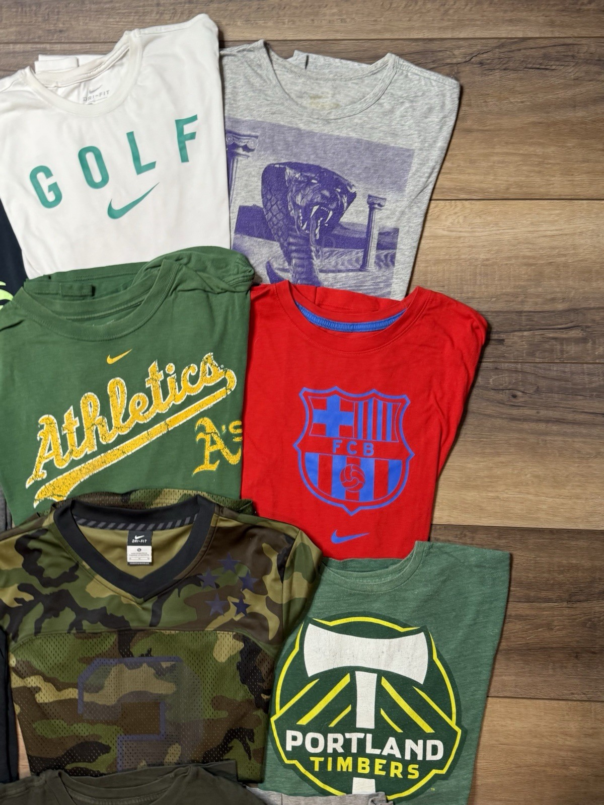 Lot Of 12 athletic Nike Graphic Tee Shirts All Sizes Below In Description gallery