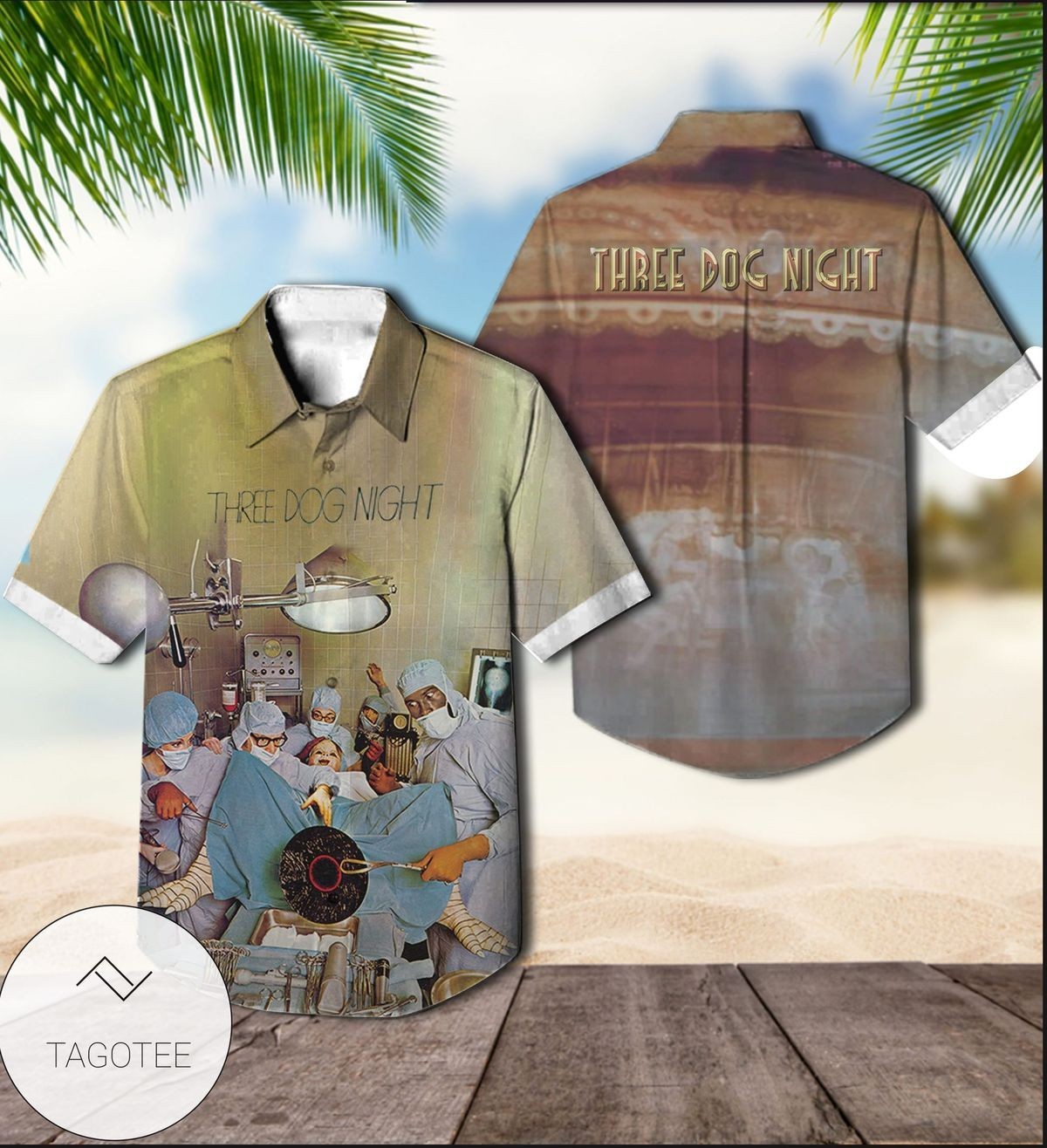Three Dog Night Hard Labor Album Cover Hawaiian Shirt BT2300 gallery