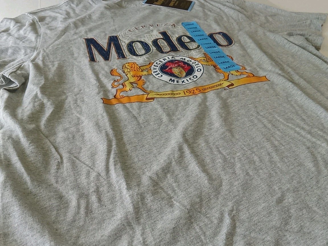 Modelo T-Shirt Men's Large Gray Beverage Graphic New with tags gallery
