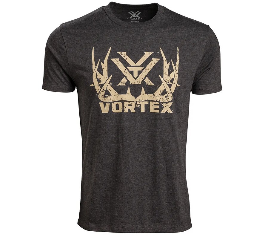 Vortex Optics Full-Tine Short Sleeve T-Shirt Mens M/L/XL/2X/3X Charcoal Heather gallery
