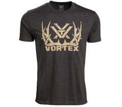 Vortex Optics Full-Tine Short Sleeve T-Shirt Mens M/L/XL/2X/3X Charcoal Heather