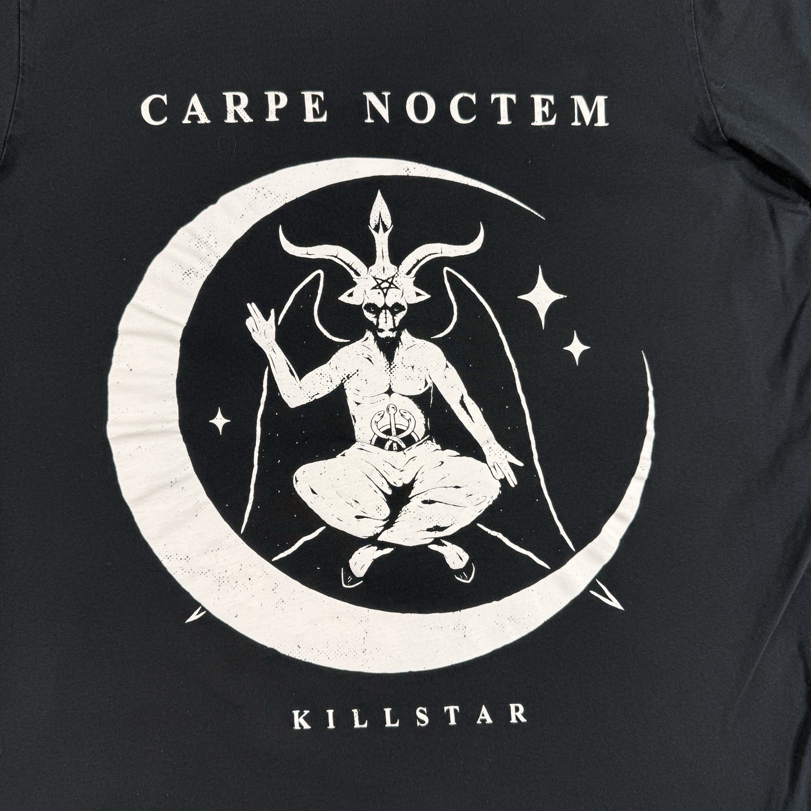 Killstar T Shirt Mens XL Baphomet Carpe Noctem Graphic Tee Normal Is Boring gallery