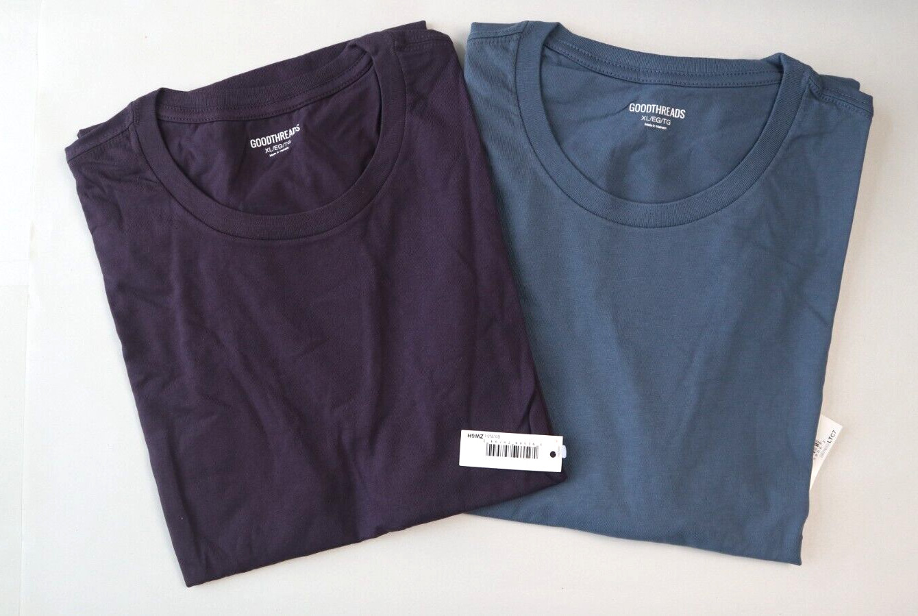 2 pack Men’s Slim-Fit Short-Sleeve 100% Cotton Crewneck T-Shirt XL