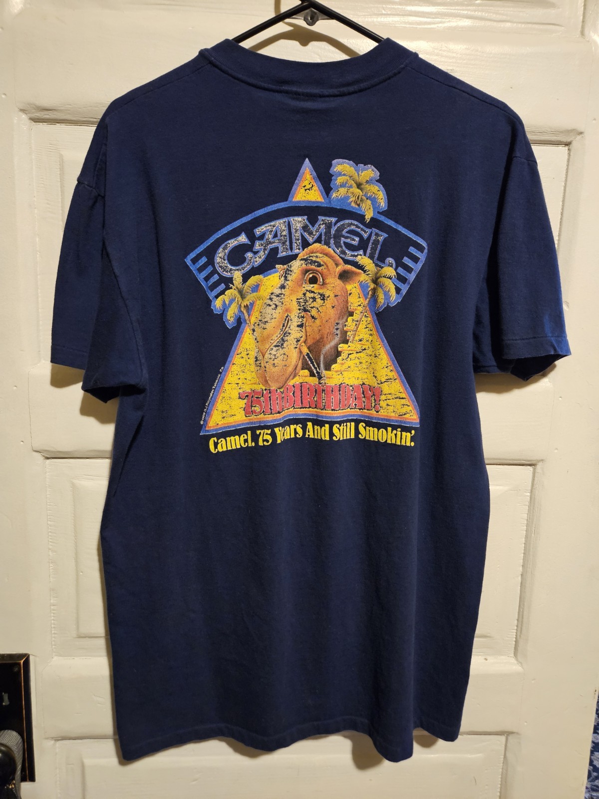 Camel 75th Birthday 1988 Vintage Single Stitch T Shirt Size L W/UNOPENED PACK gallery