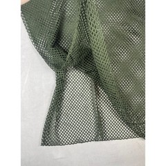 Olive Green Fishnet Mesh Sleeveless Top Oversized Festival Streetwear 2XL