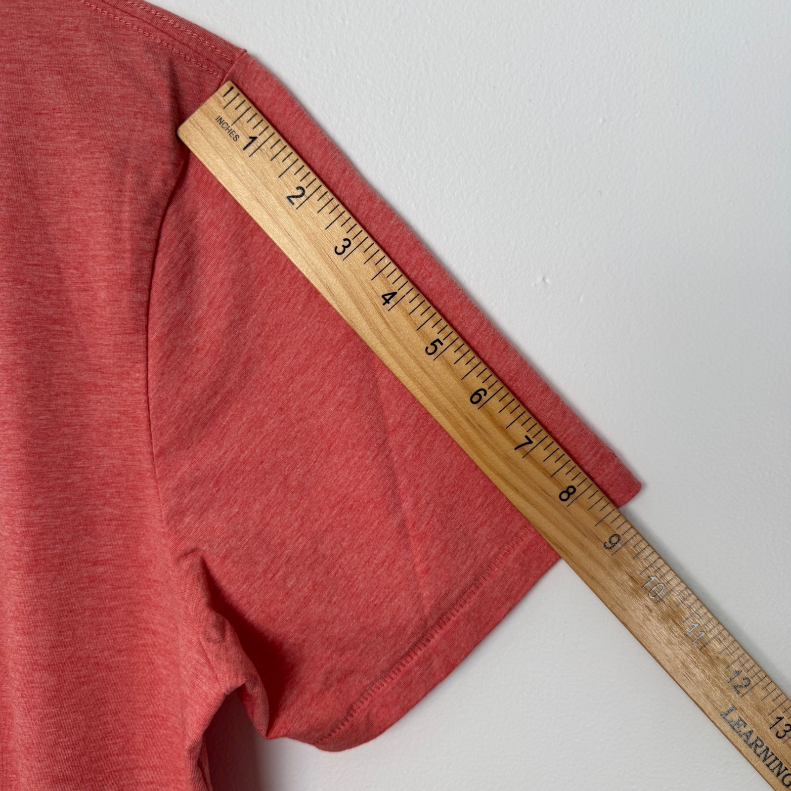 Bonobos Mens Standard Fit Crew Neck T-Shirt Heathered Coral Red Salmon Size M gallery