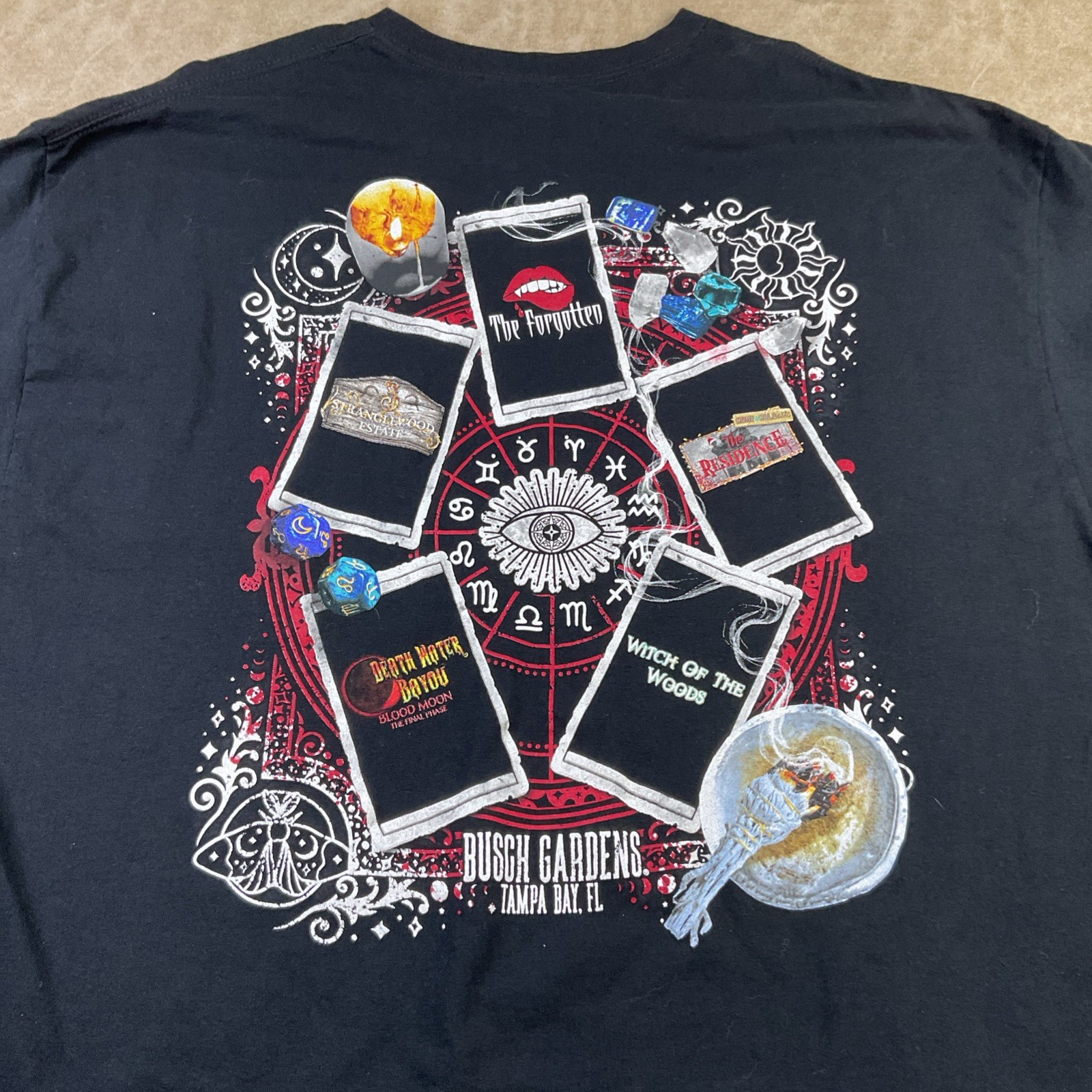 Busch Gardens Howl O Scream T-Shirt Sz 2XL Halloween The Forgotten Graphic Tee gallery