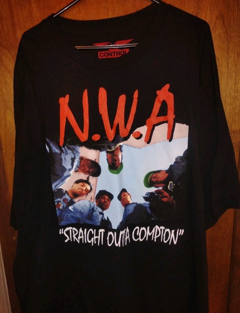 Los Angeles Cali-Control: N.W.A Old School Rap Group Mens 4XL T-Shirt
