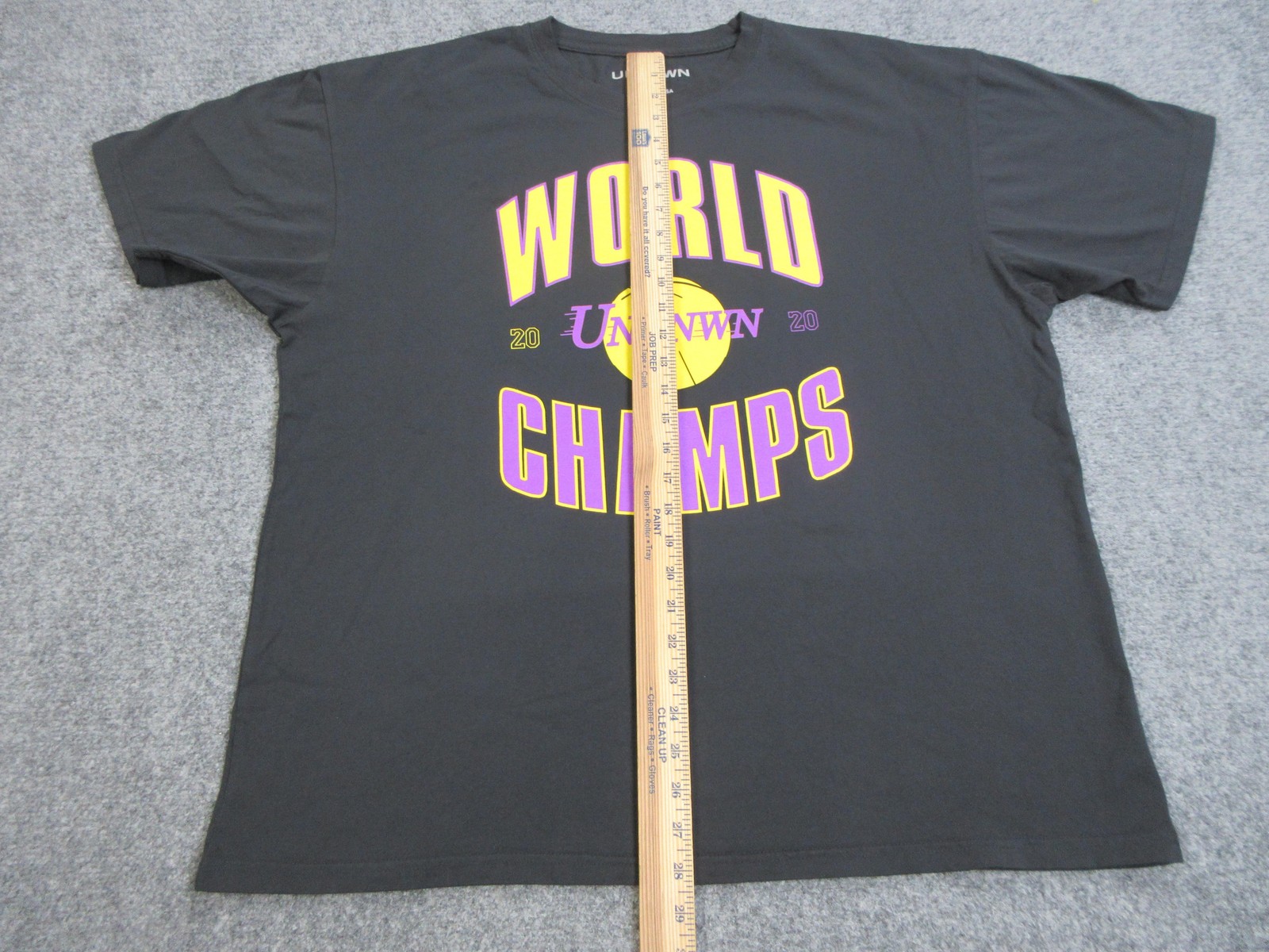 UNKNWN Shirt Mens 2XL Black World Champs Basketball Graphic Tee Made In USA gallery