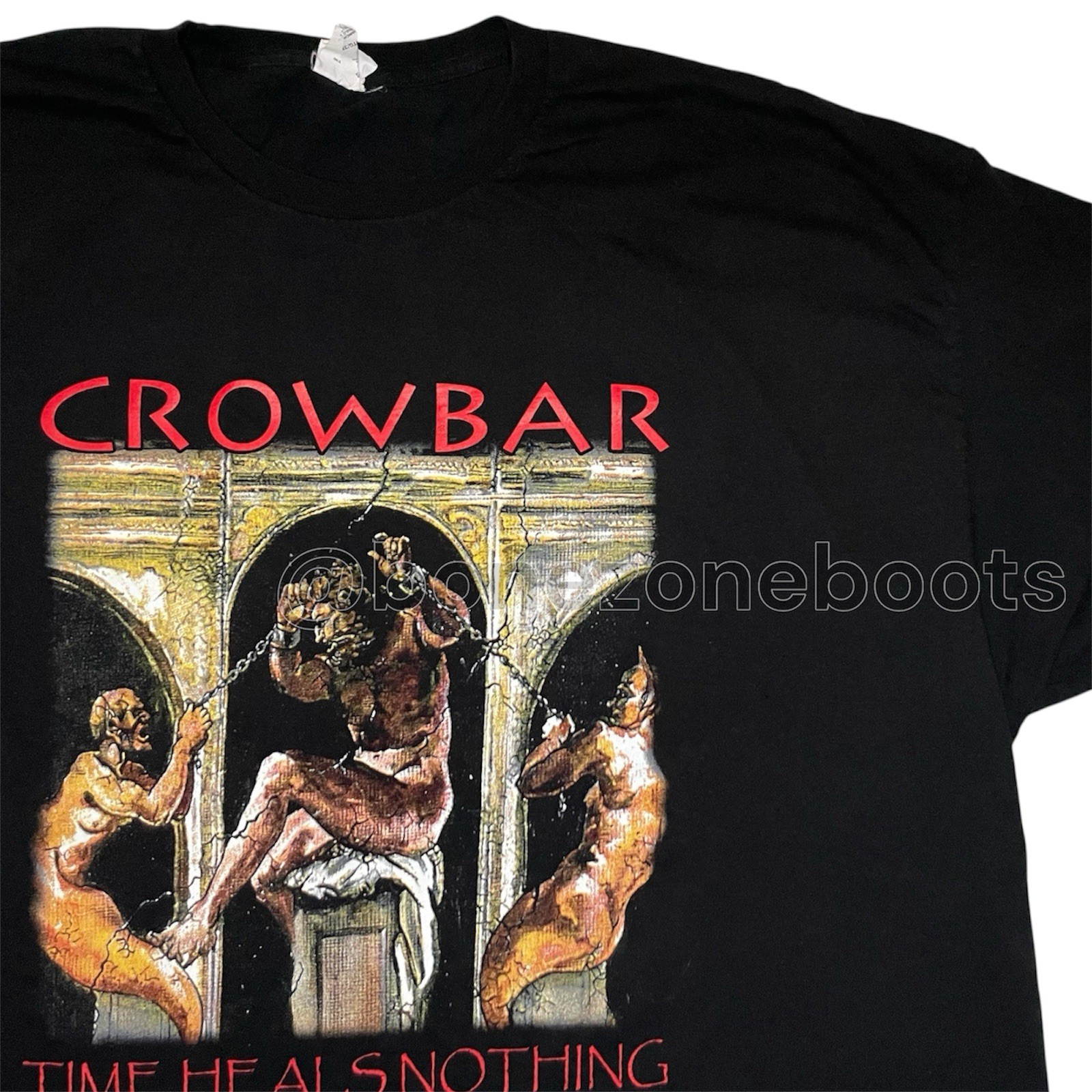 Crowbar shirt NONE F*CKING HEAVIER hardcore sludge metal Down Eyehategod tour 3X gallery
