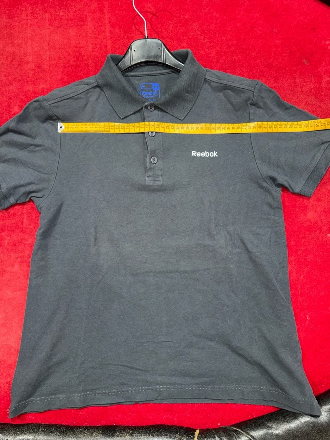 Reebok Elements Short Sleeve Cotton Polo Shirt in Midnight Navy gallery