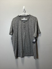 Flag & Anthem Madeflex Performance Henley T Shirt Size XL Heather Gray