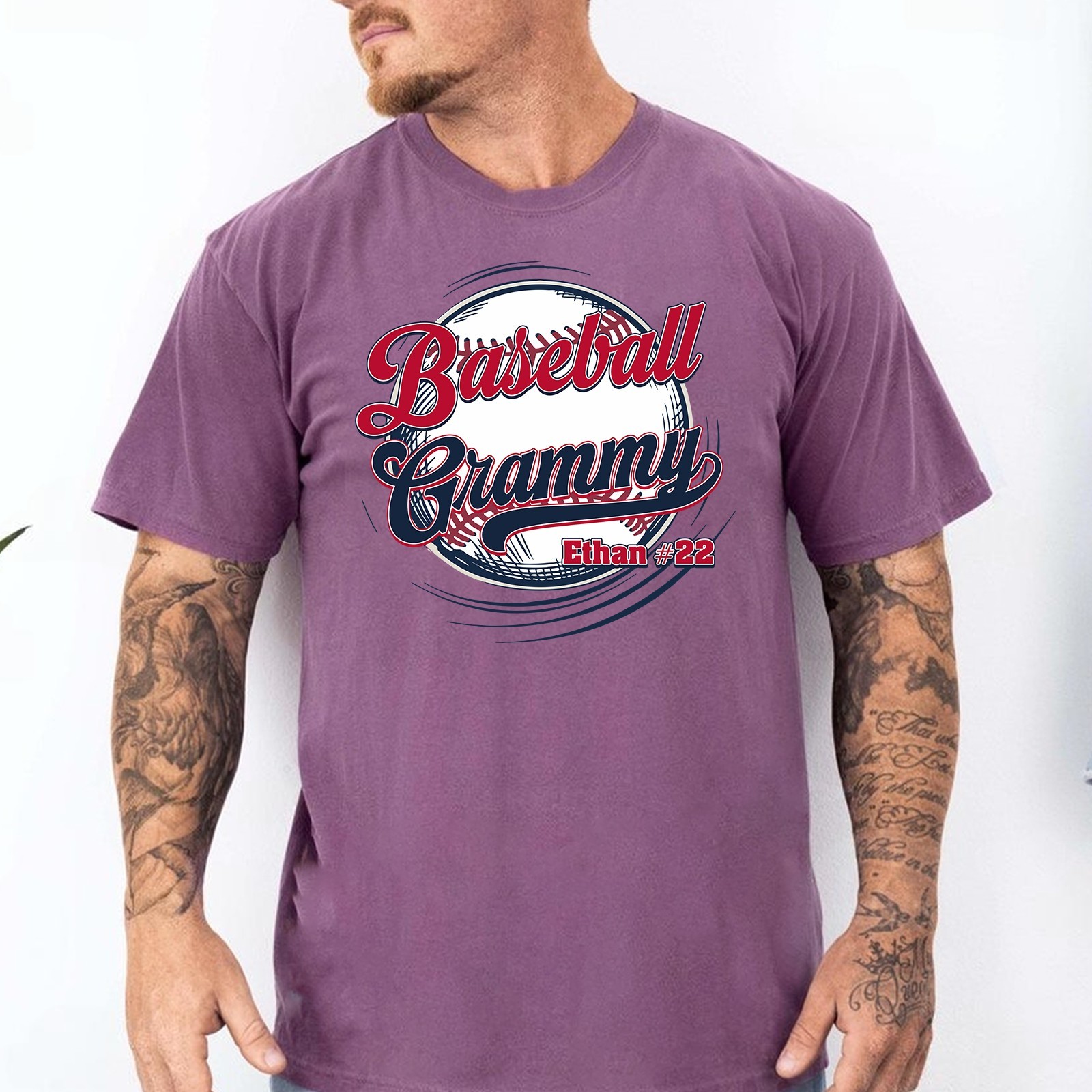 Personalized Baseball Grammy Shirt Custom Player Name Number Grandma Gift Tee gallery