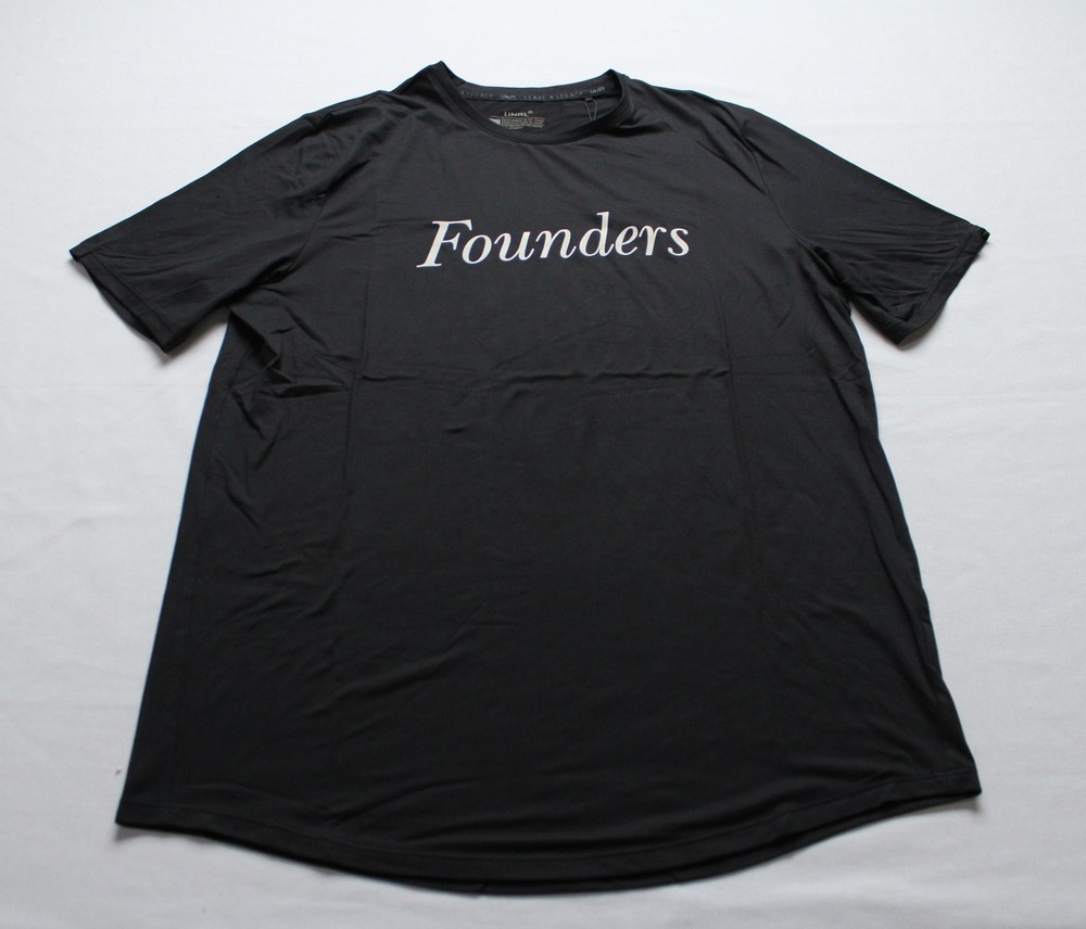 Founders Unisex Adult’s Script Printed UNRL Ultra Tee WR4 Black Medium NWT