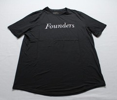 Founders Unisex Adult’s Script Printed UNRL Ultra Tee WR4 Black Medium NWT