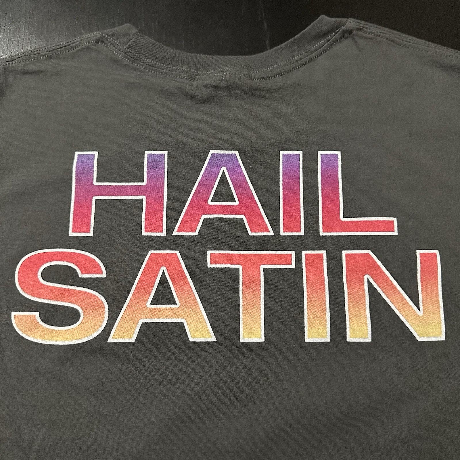 Foo Fighters Dee Gees Hail Satin T Shirt Adult Size Large Gray Double Sided gallery