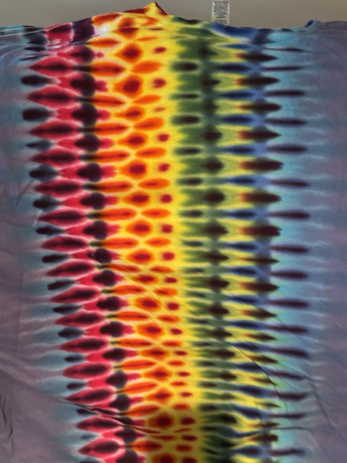 Liquid Blue Shirt Mens XL Gorgeous Rainbow Color Stripe Tie Dye New From Sphere gallery