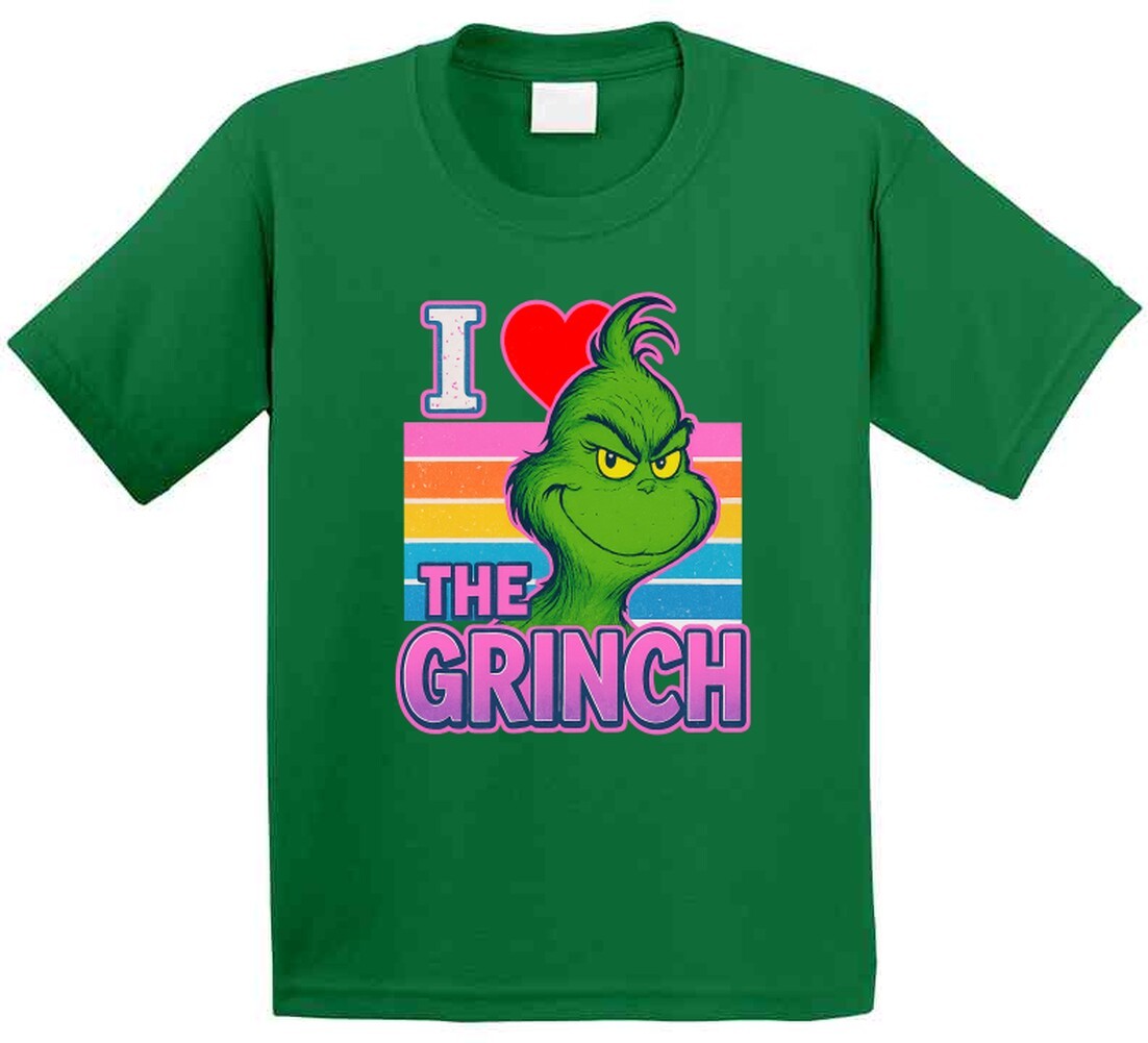 I Love The Grinch Christmas Movie T Shirt gallery