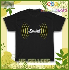 Marshall Amplification Logo Men’s T-Shirt American Style T Shirt