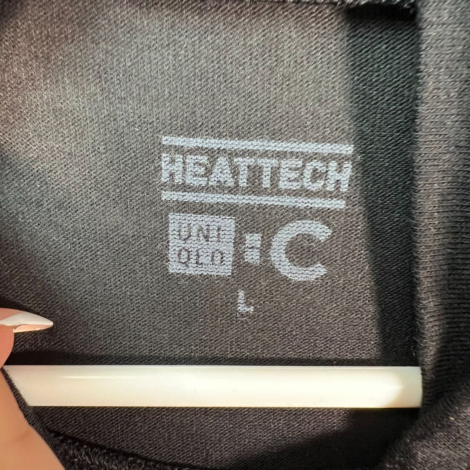 Uniqlo C Heattech Extra Warm Black Long Sleeve Turtleneck T Shirt Mens Large gallery