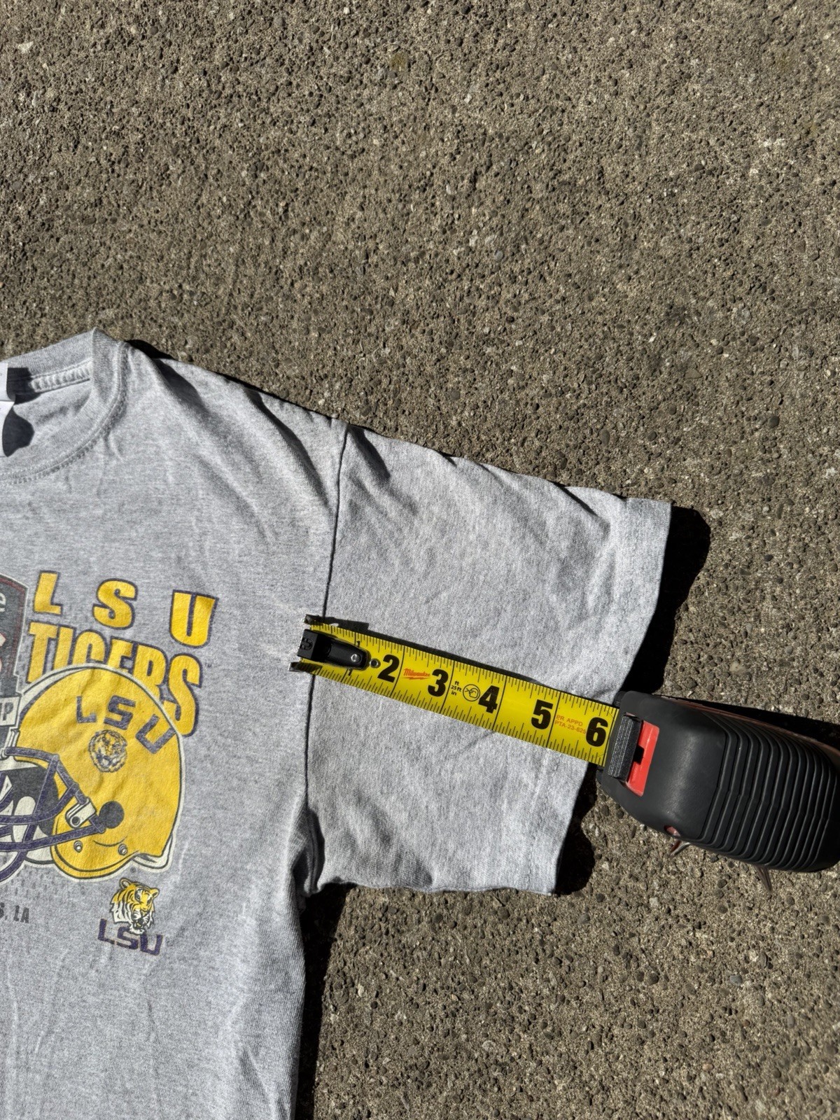 Vintage Ohio State Vs LSU T-shirt Size M, Heather Grey gallery