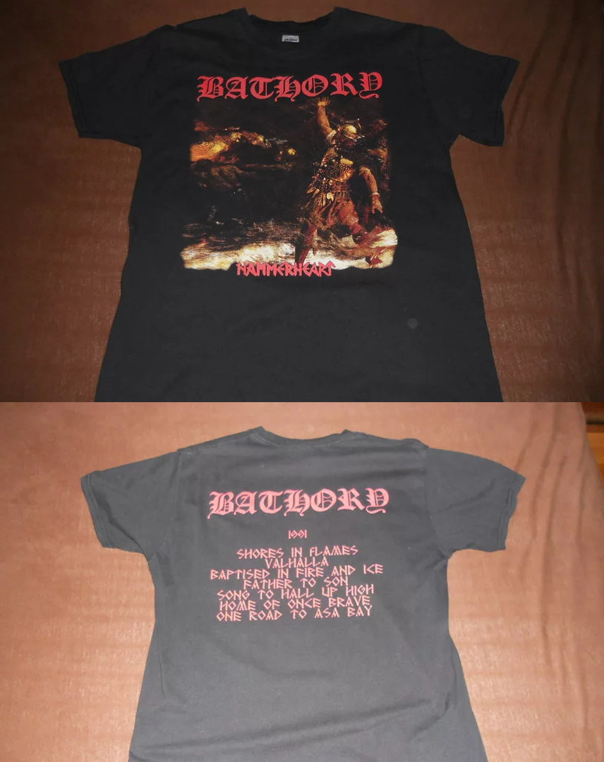 Bathory – Hammerheart black short sleeve Unisex Shirt S-5XL AR601
