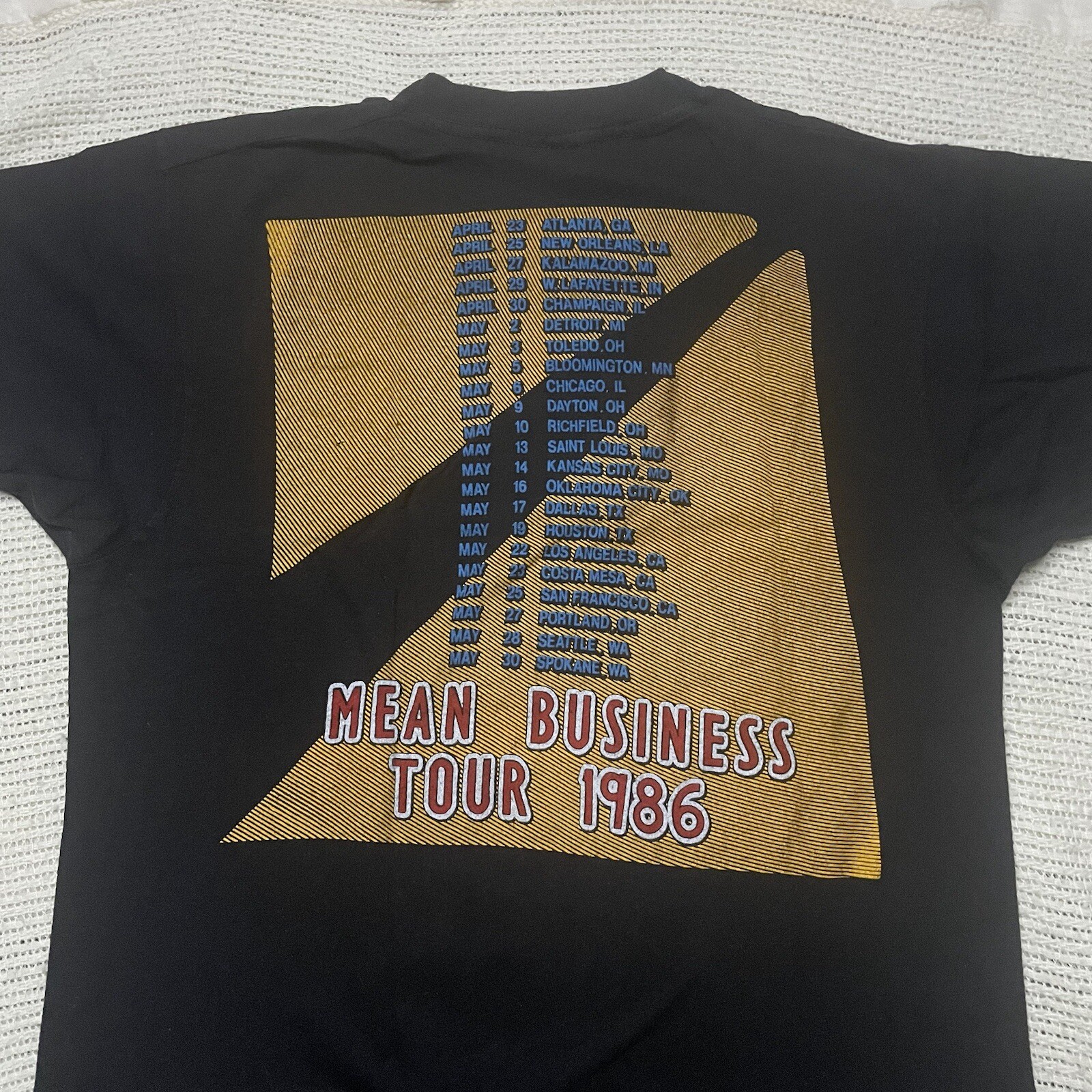 Screen Stars 1986 THE FIRM Small Medium MEAN BUSINESS TOUR Jimmy Page VINTAGE gallery