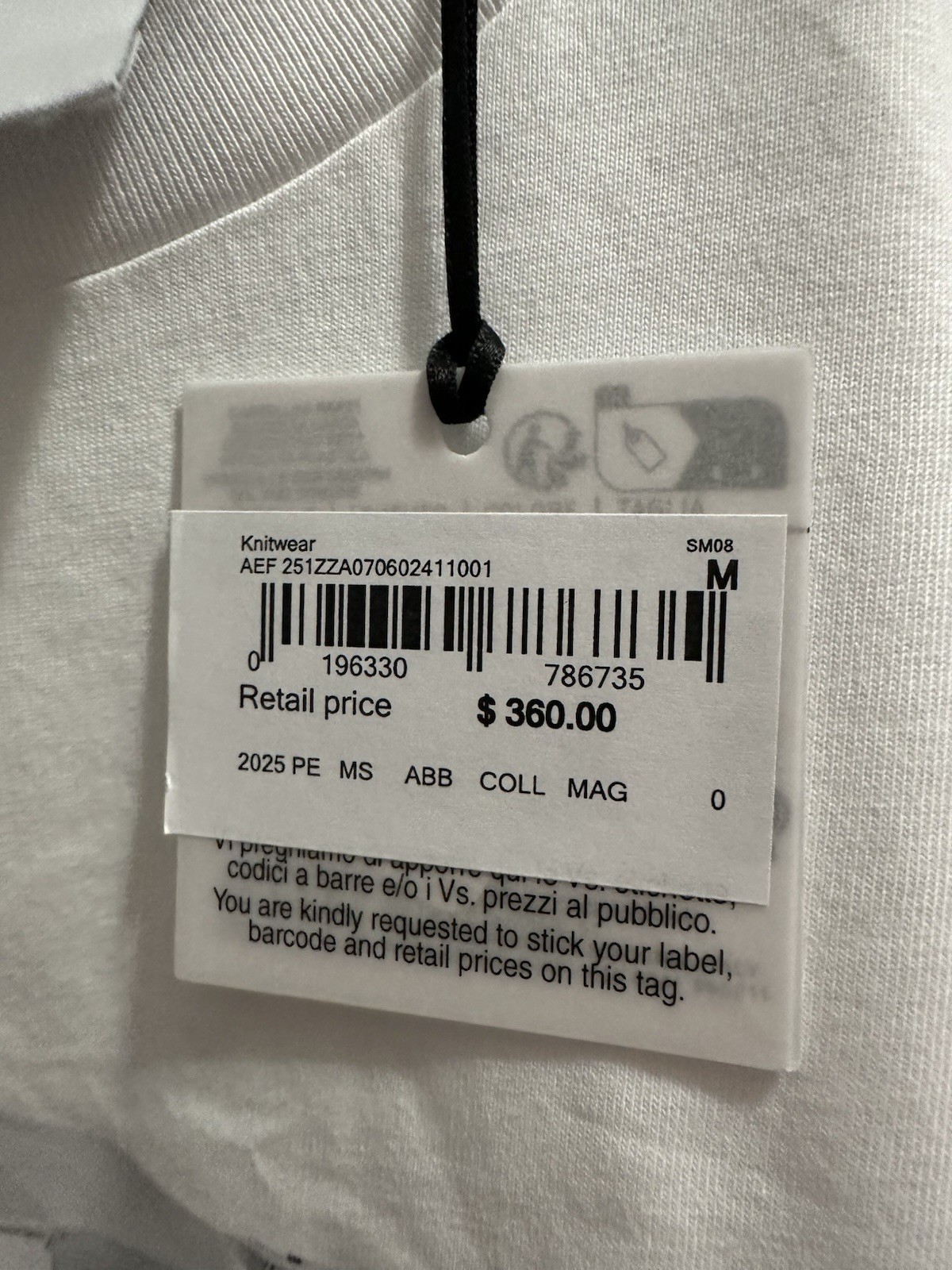 New Authentic Moschino Couture Shirt, MEDIUM/48EUR,Retail $360 gallery