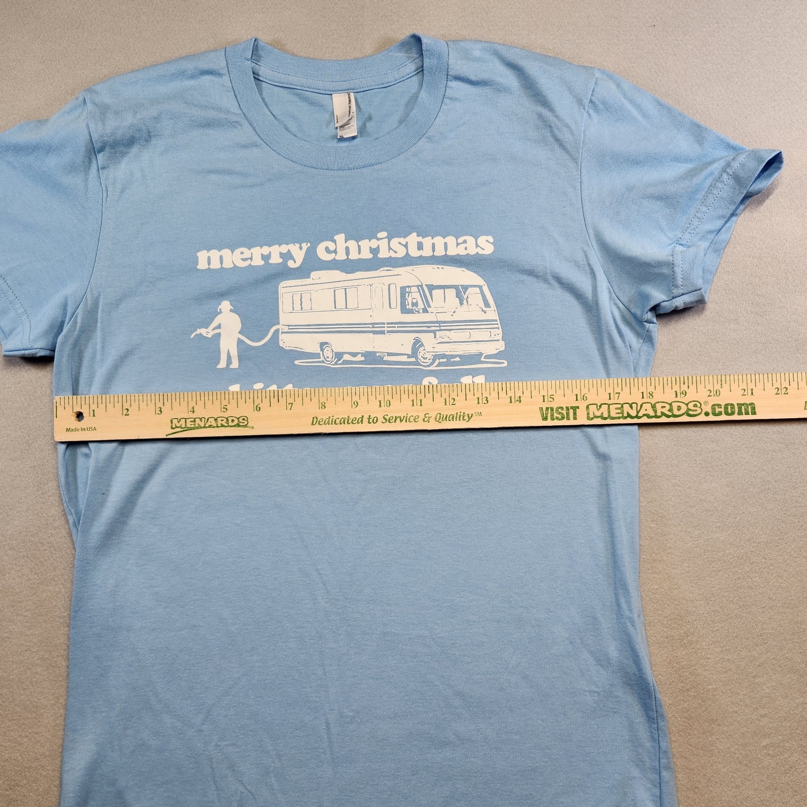 Merry Christmas RV Graphic T-Shirt XL American Apparel Holiday Movie Quote USA gallery