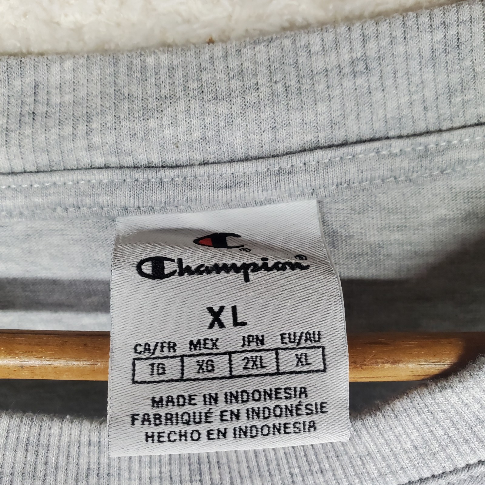Men's Twofer T-Shirt XL Gray Navy Waffle Knit Y2K Skater Grunge Streetwear gallery