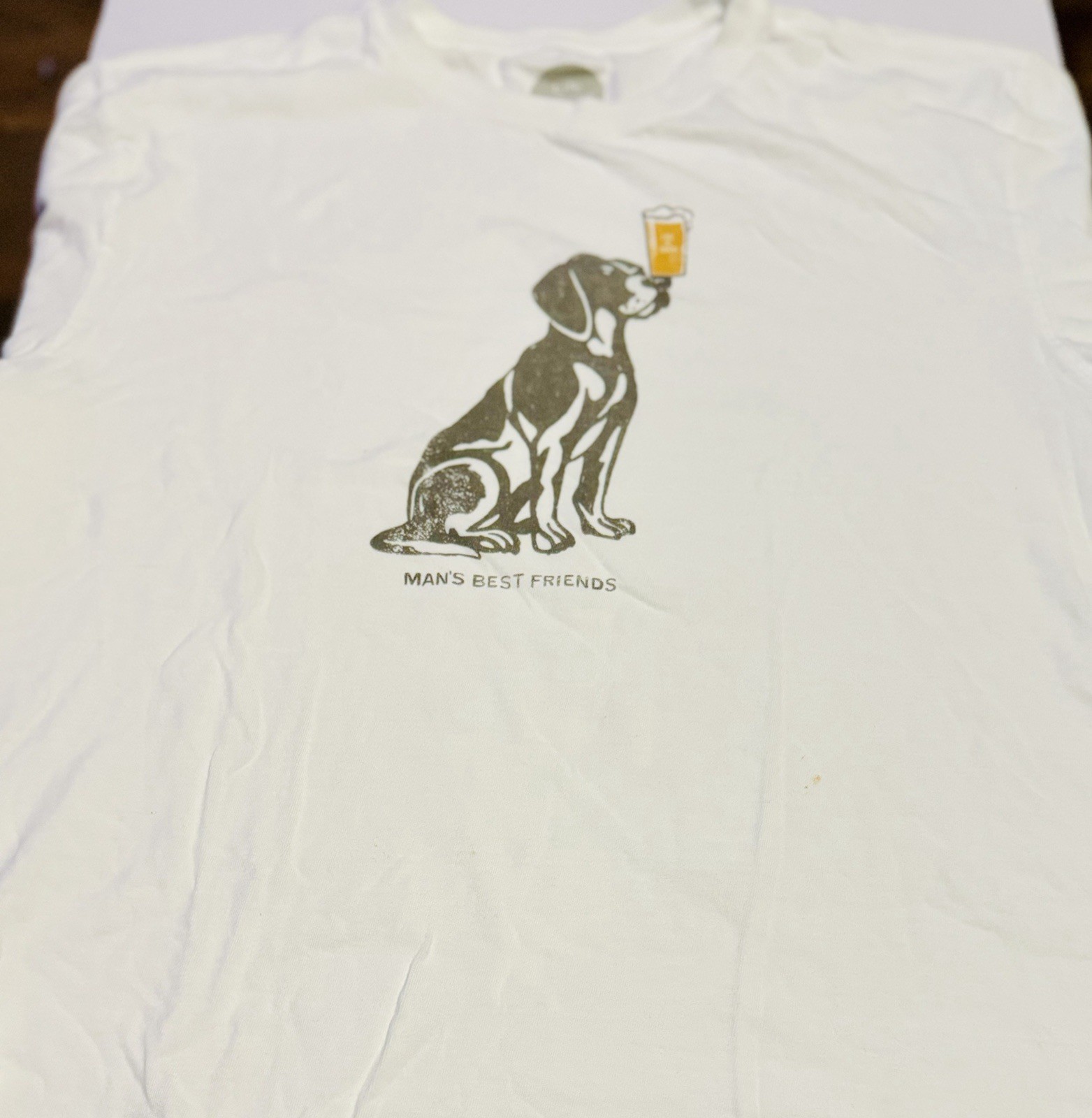 Life Is Good Mens L White Graphic Tee Beer Dog Dad’s Best Friend gallery