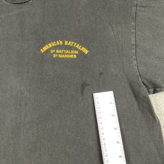 Vtg Third Battalion Third Marines Americas Battalion Black L Single Stitch Shirt