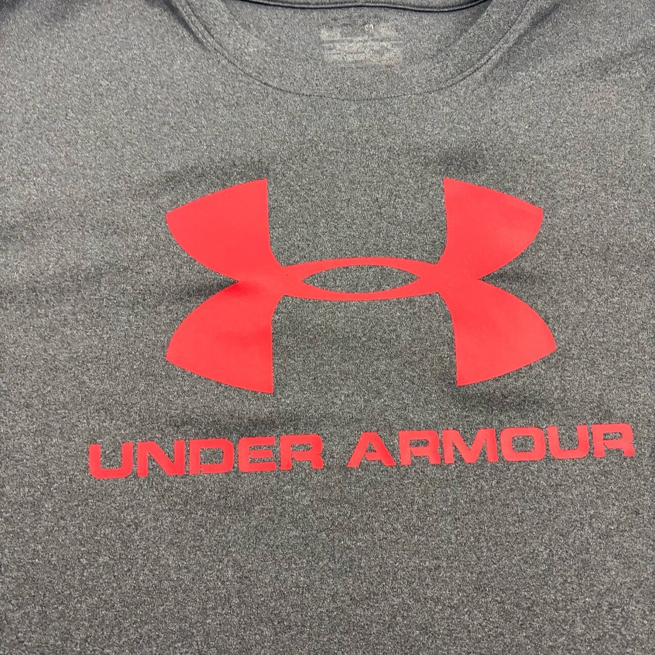 Under Armour Unisex Casual T-Shirt Charcoal Short Sleeve Large gallery