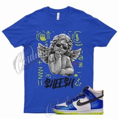 SHE T Shirt for N Dunk High Blue Satin Racer Atomic Green Royal Griffey 1