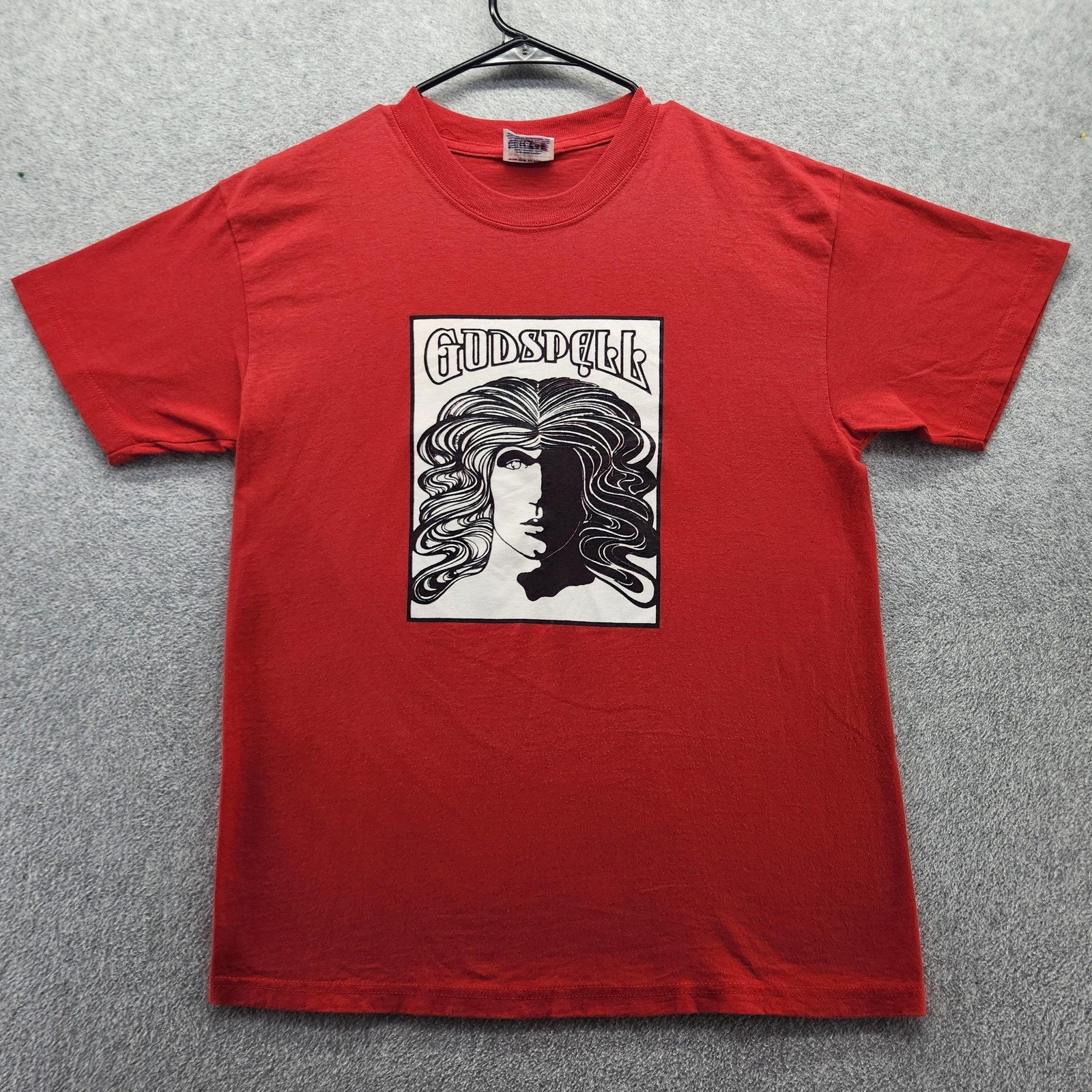 Vintage Hanes Shirt Mens Medium Red Godspell Graphic Tee 2002 Lutheran Players gallery