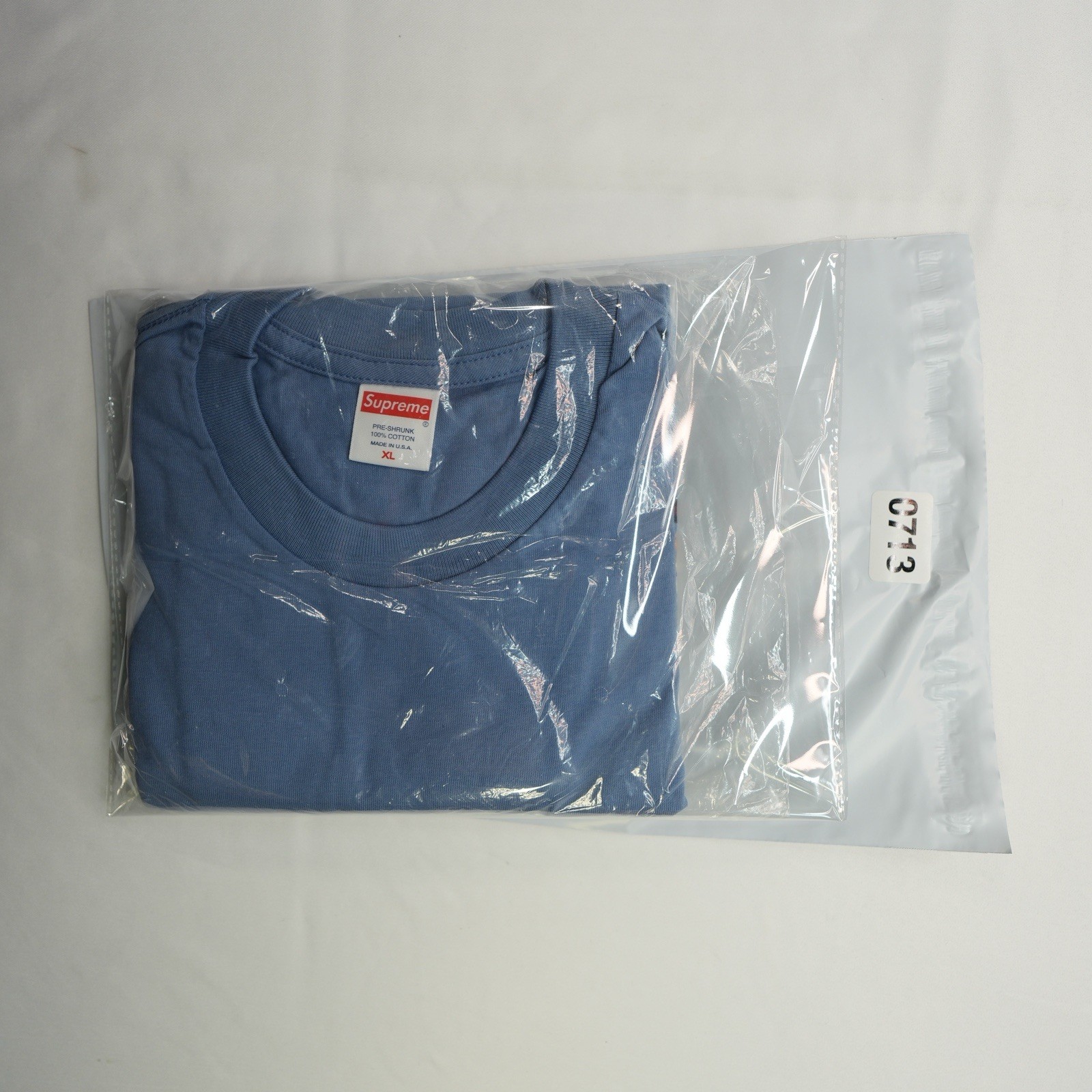 Supreme NWT We’re Back Tee Slate FW19 🔥 Size XL Blue BRAND NEW FACTORY SEALED gallery