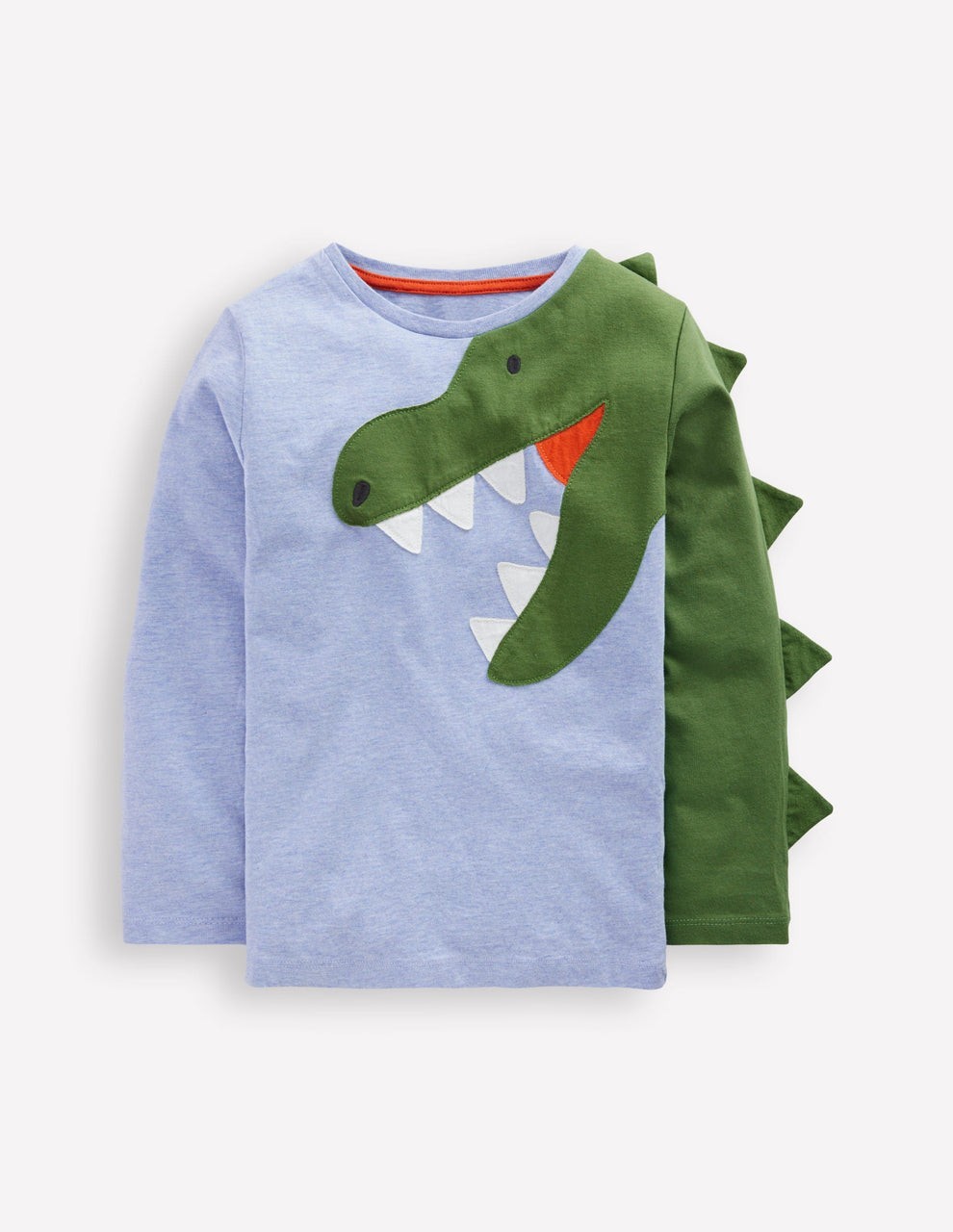 NWT – BODEN FUn Applique T-shirt – Kids 6-7Y 6 – 7 Y – LIGHT BLUE  # B3110 LBL