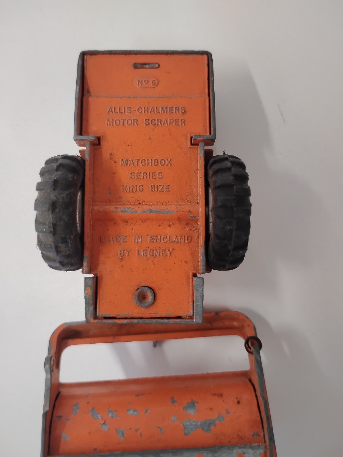 Matchbox Lesney King Size K-6 Allis-Chalmers Earth Scraper 1960’s.  (Used)