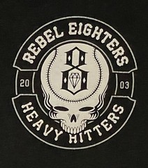 Rebel 8 Eight Vintage 2003 Rebel Eighters Heavy Hitters Skull T shirt Large