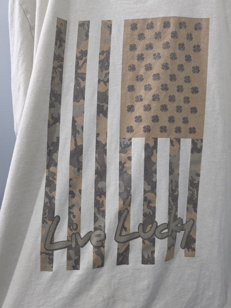 Black Clover Live Lucky SS Tee Desert Camo Flag Patriotic XL