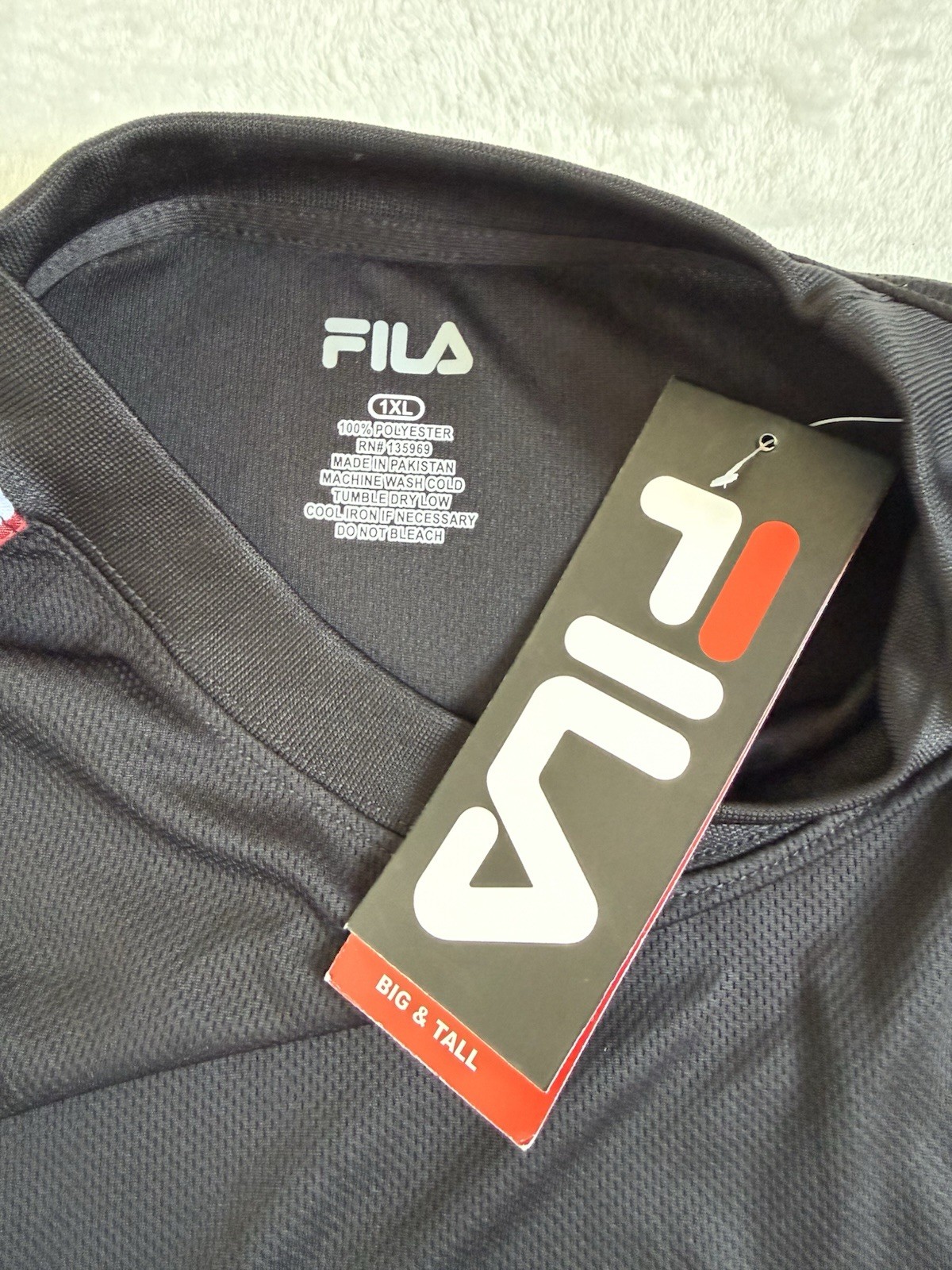 Fila T-shirt With Logo Tape Detailing On The Shoulders 1XL NWT gallery