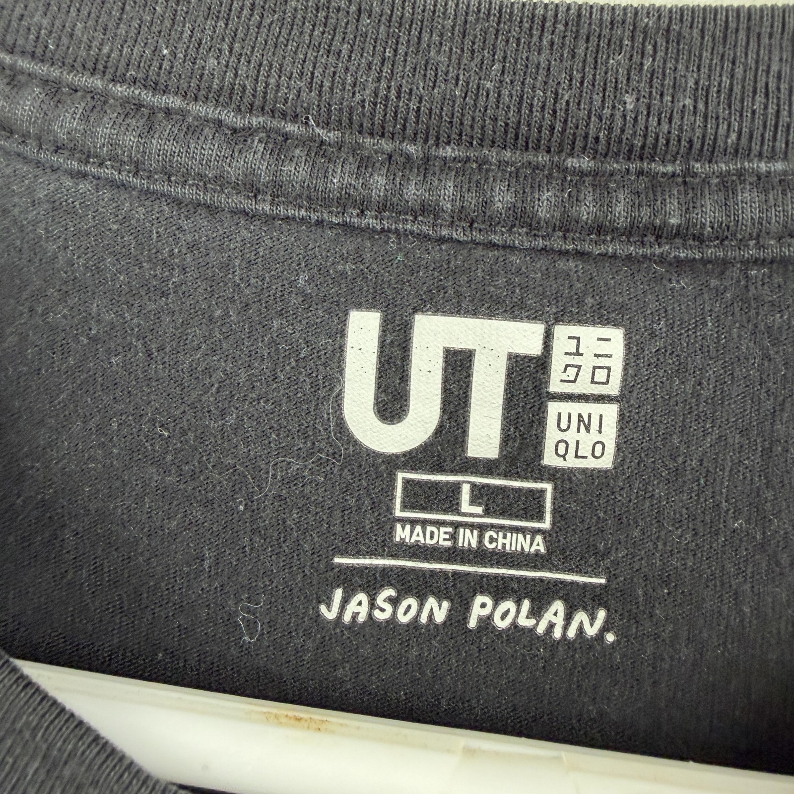 Uniqlo UT Jason Polan Shirt Mens Large Black MoMA Sketch Graphic Tee T-Shirt gallery