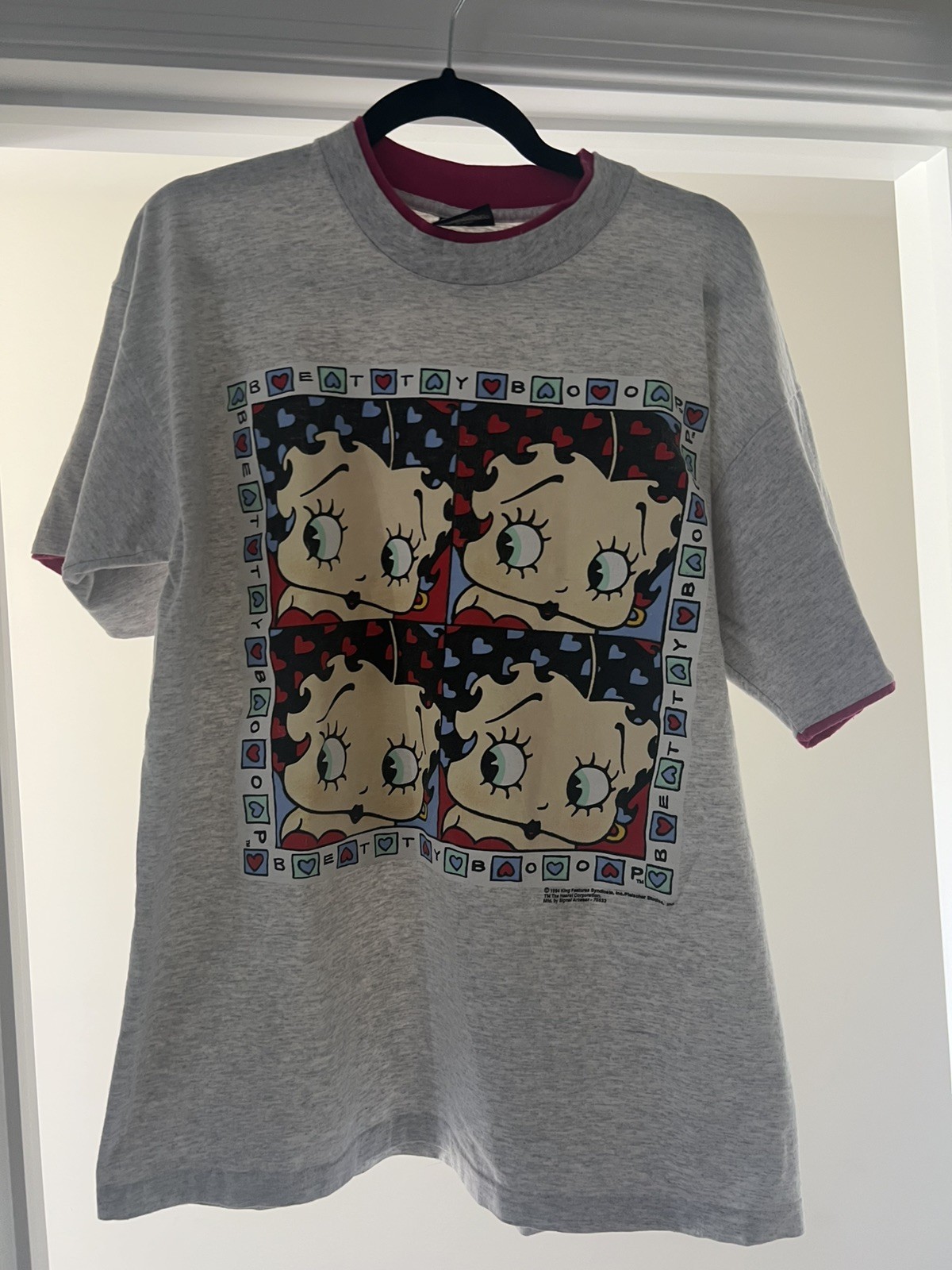 vintage Layered 90s Betty Boop shirt - sz L - single stitched 1994 tee gallery