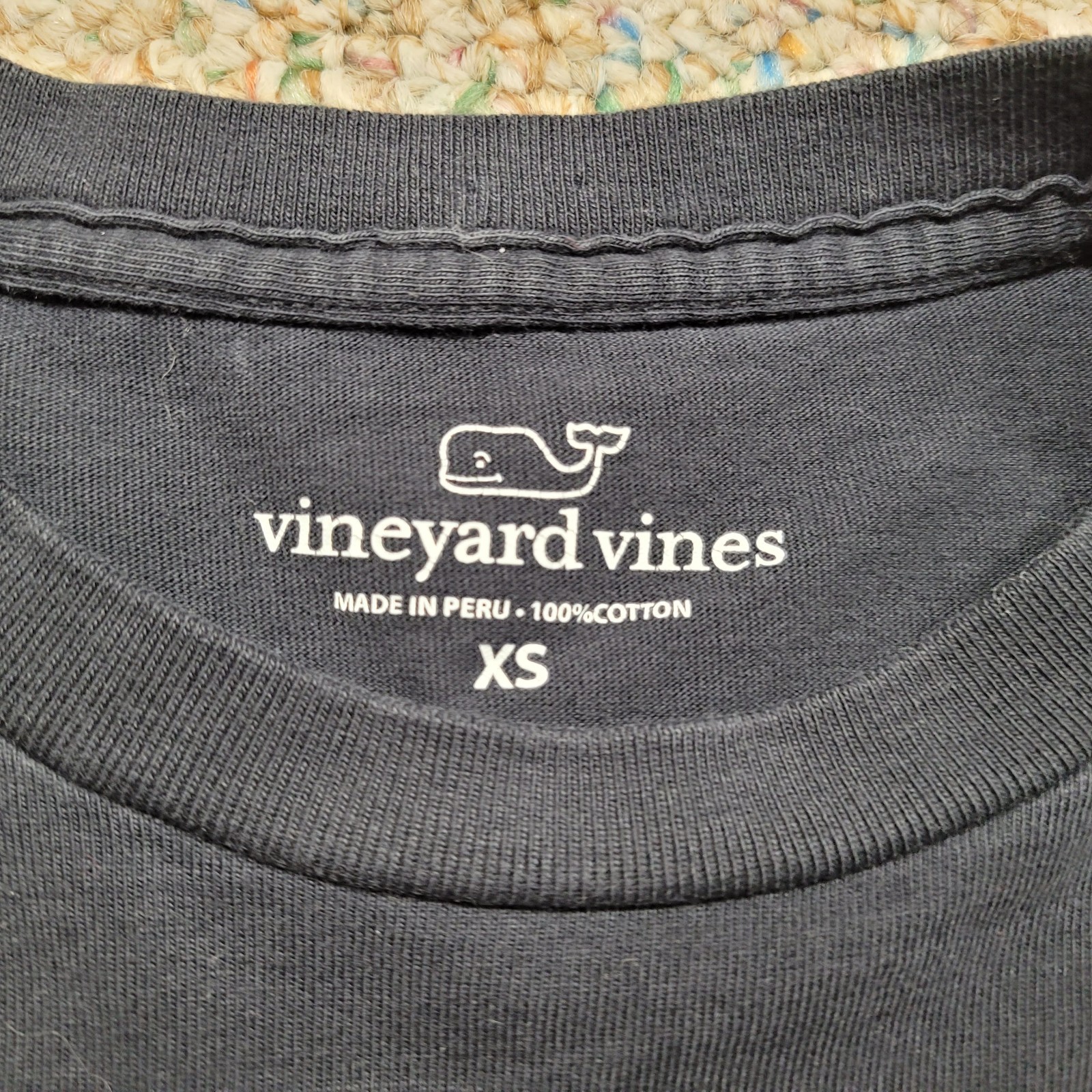 Vineyard Vines Shirt Men XS Black Long Sleeve Skiing Retro Neon Graphic Logo gallery