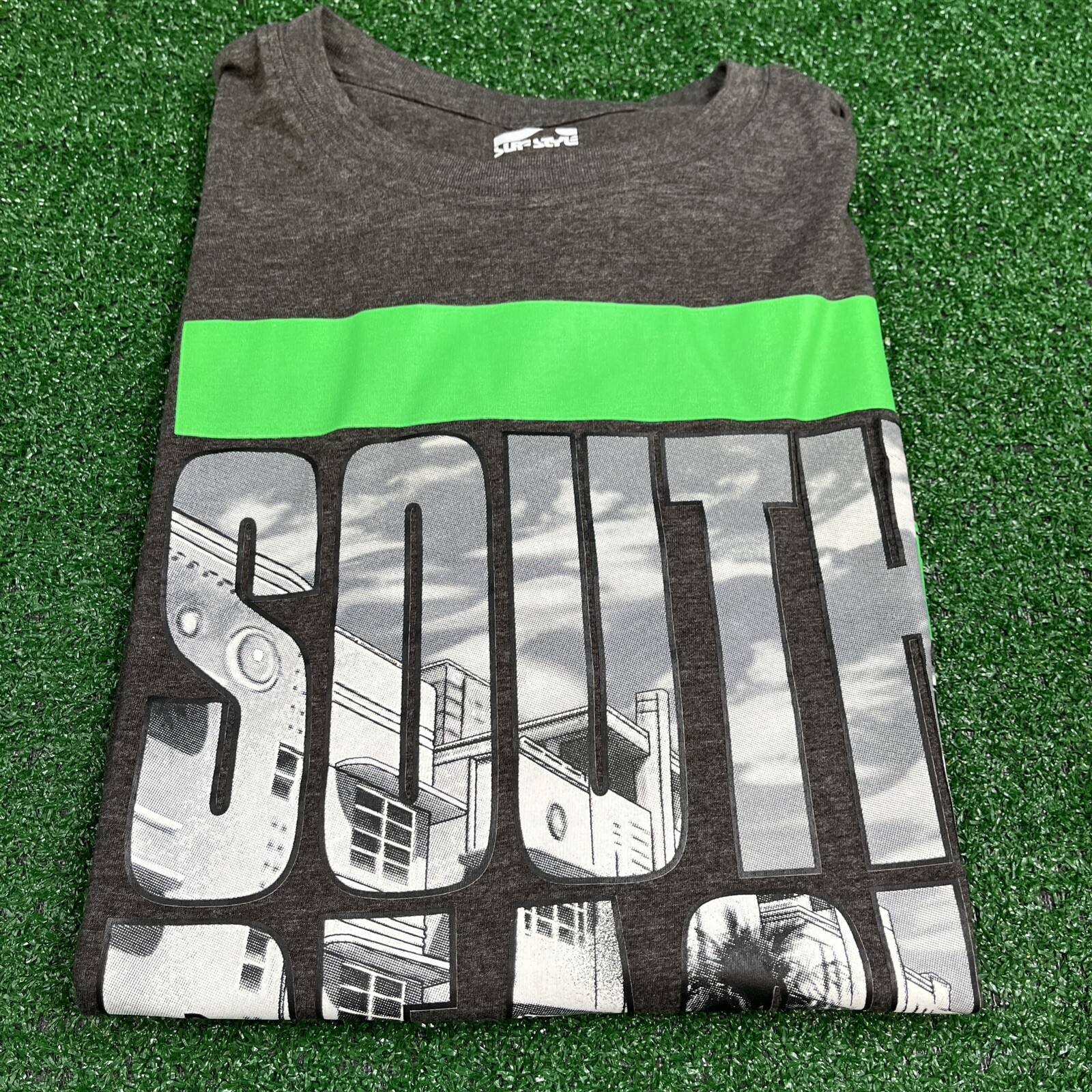 Surf Style South Beach Miami Dark Gray Graphic T-Shirt Size Mens Large gallery