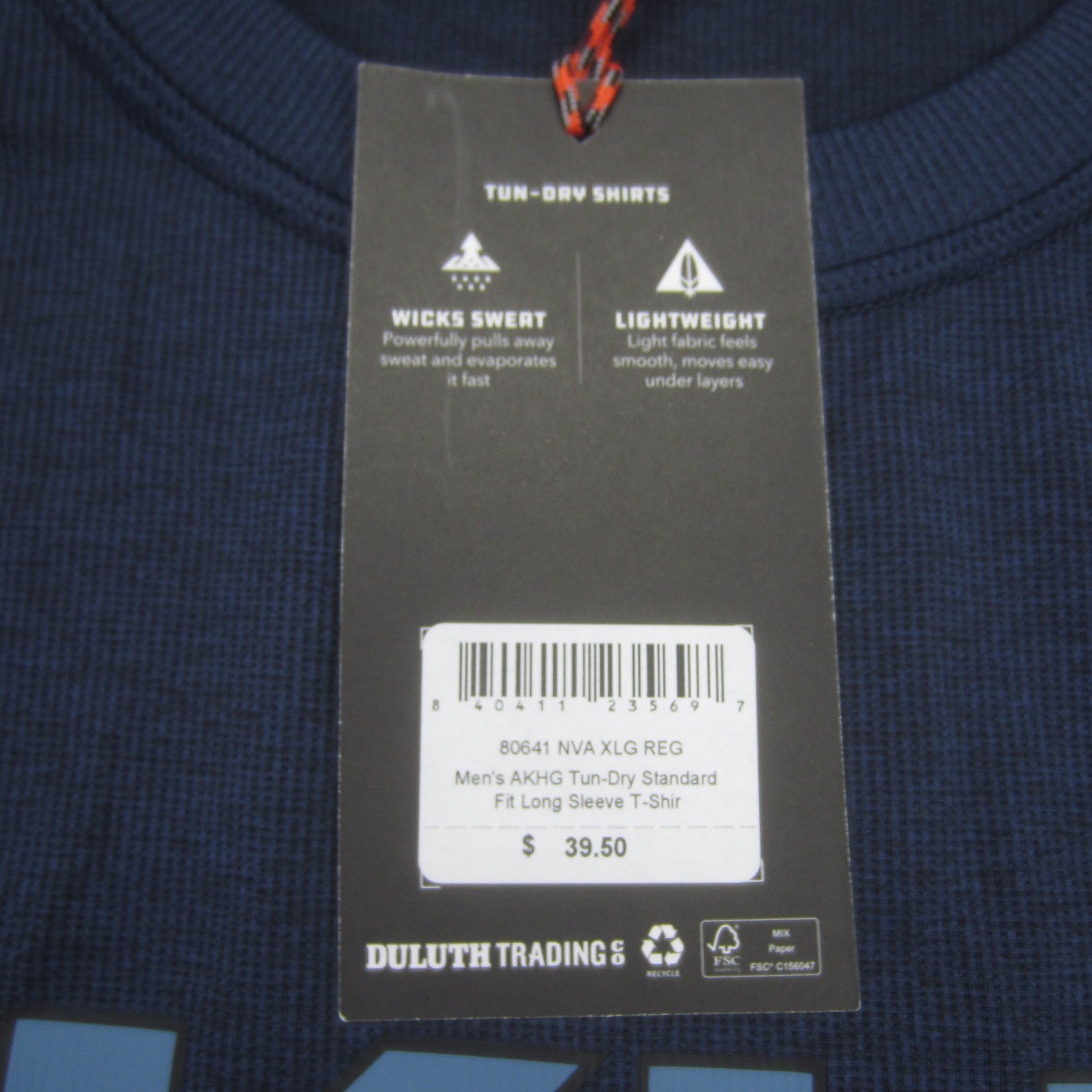 Alaskan Hardgear Duluth Shirt Mens XL Blue Tun-Dry Standard Fit Long Sleeve gallery