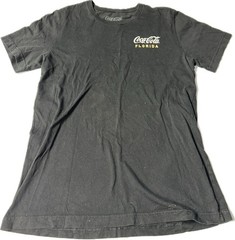 Coca-Cola Florida Ice Cold Sunshine Graphic T-Shirt Men’s M Black Tee